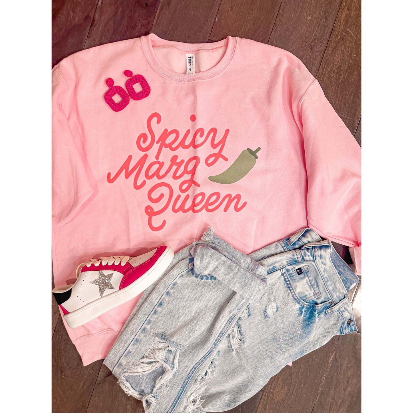 💕🫑👸🏽MatteiMom spicy marg queen Sweatshirt 💕🫑 👸🏽