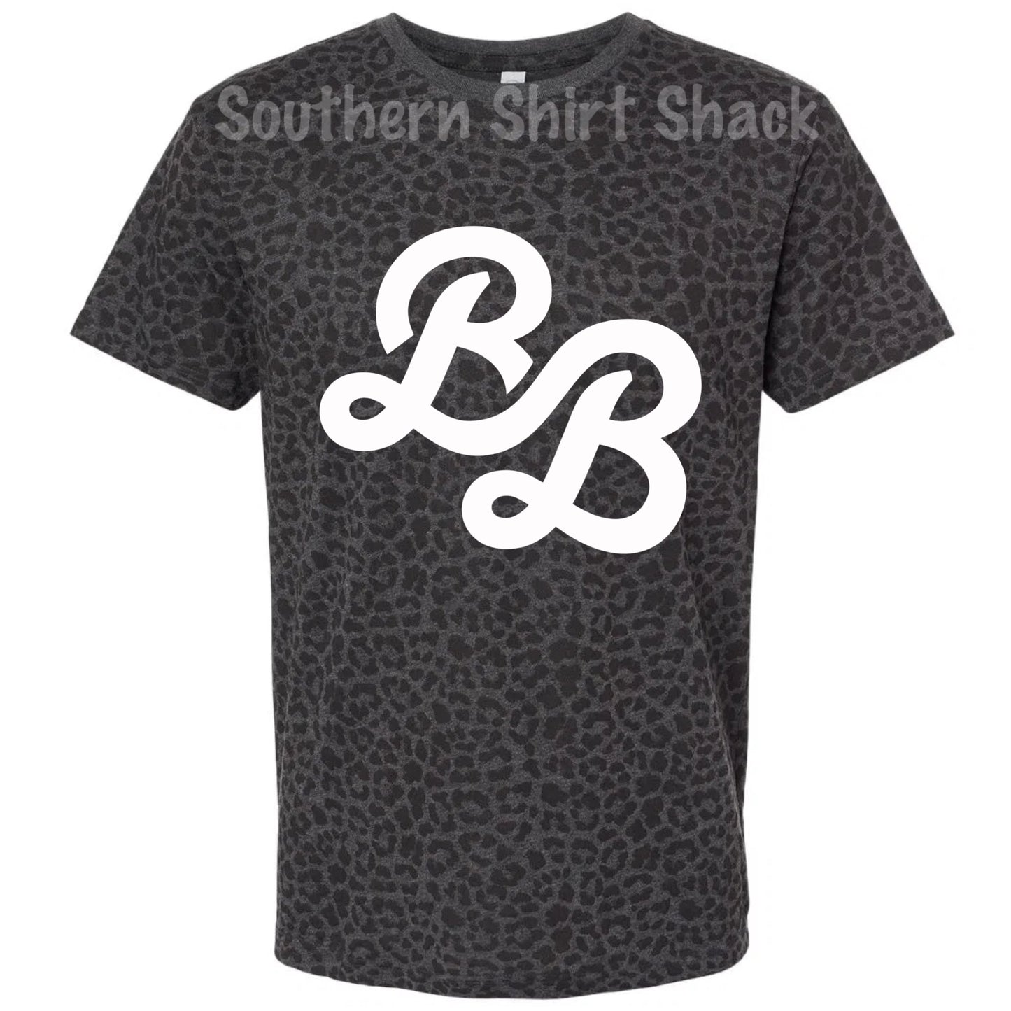 Bayou Bandits Logo Leopard Tee
