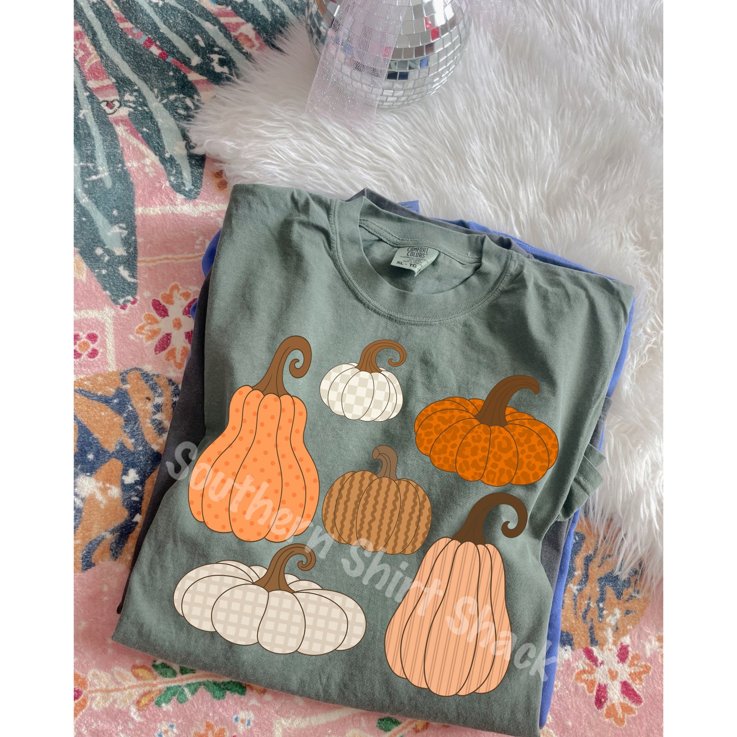 MARKDOWN MONDAY T-Shirt of the Day | NO COUPON CODES ALLOWED | Fall Pumpkins Comfort Colors Tee |ORIGINALLY 32.99