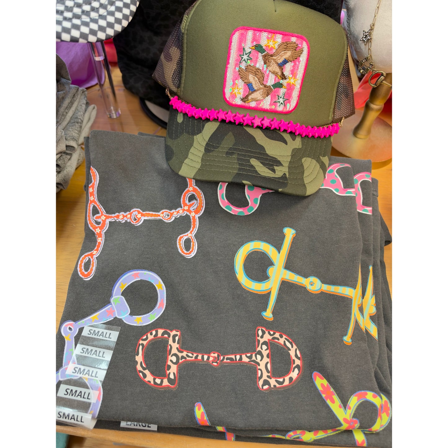 Colorful Horse Bit | Pepper Comfort Colors tee