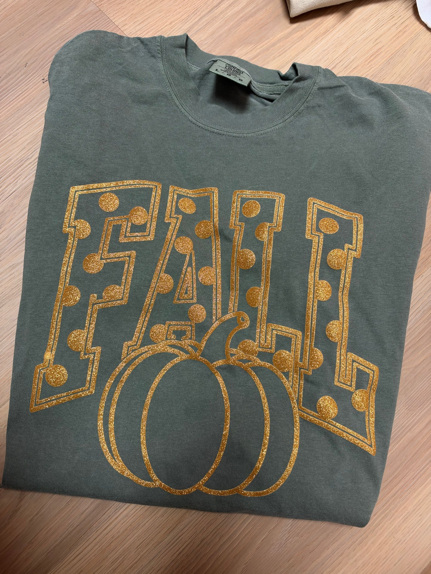 Oopsie Glitter Fall Tee | L | READY TO SHIP