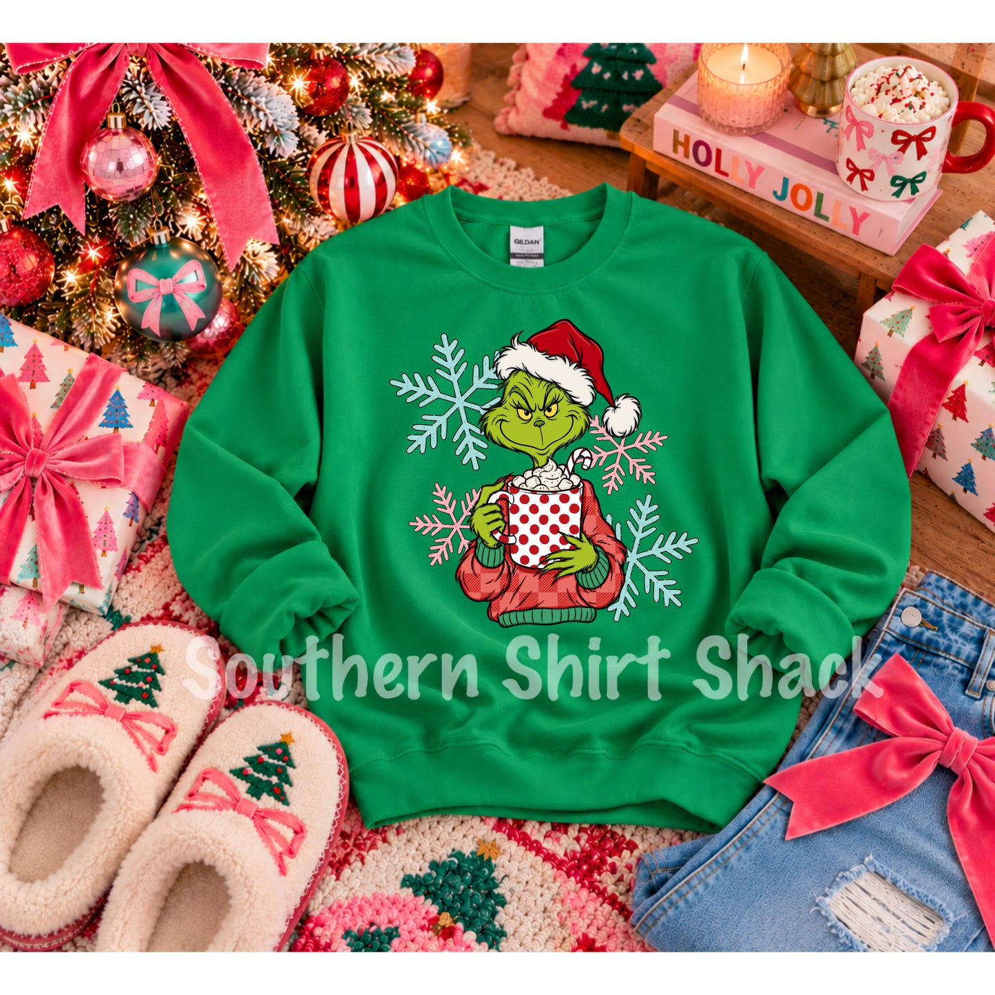 Grnchy CoCoa Sweatshirt | Irish Green