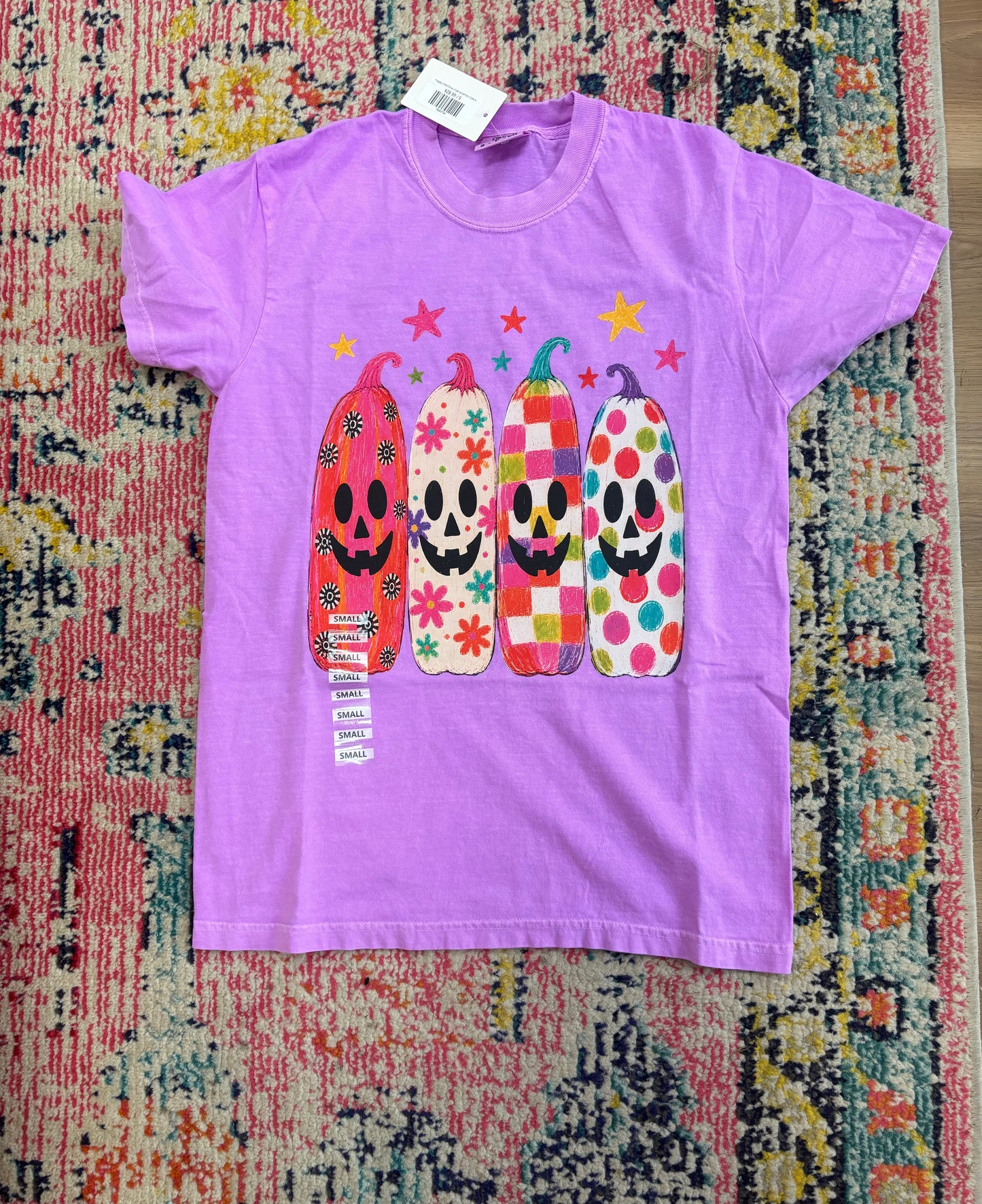Groovy Pumpkins Neon Purple Tee SALE | READY TO SHIP | NO COUPON CODES ALLOWED