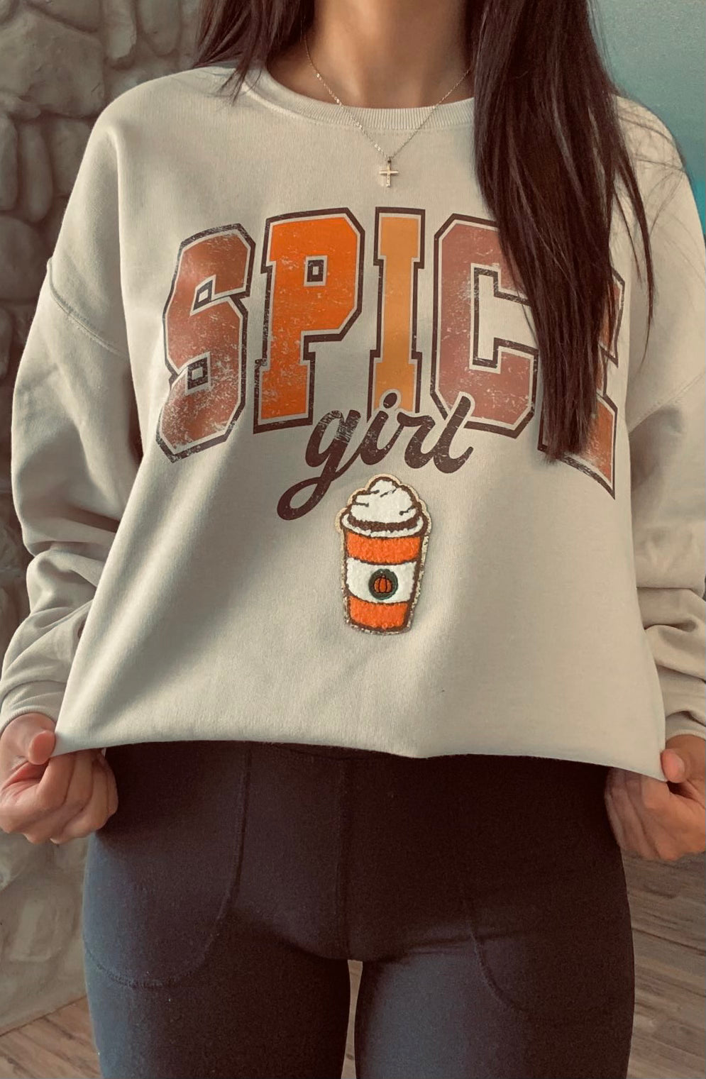 Spice Girl PSL Chenille Patch Sweatshirt