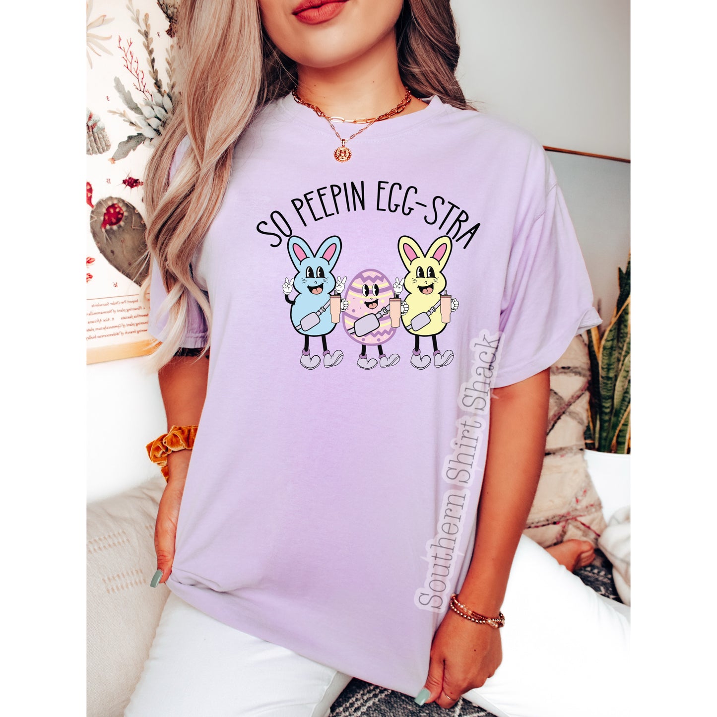 So Peepin’ Egg-Stra Comfort Colors Tee