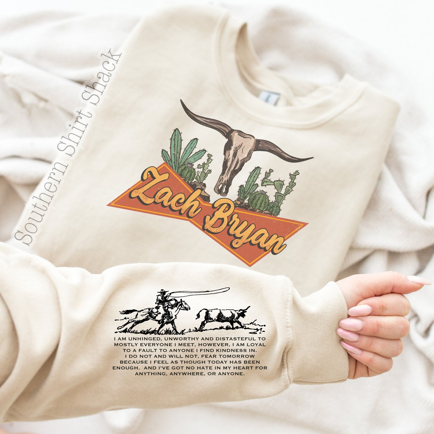 Zach Bryan | Sleeve Sweatshirt