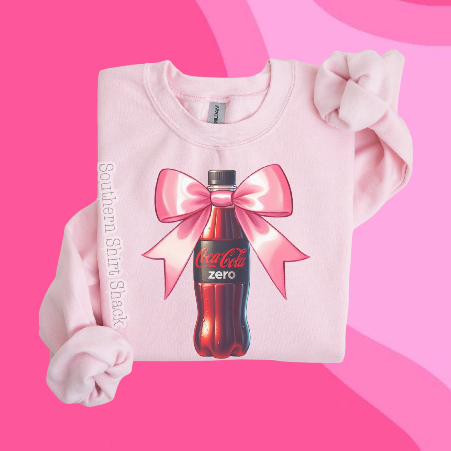 Pink Bow Cola Sweatshirt