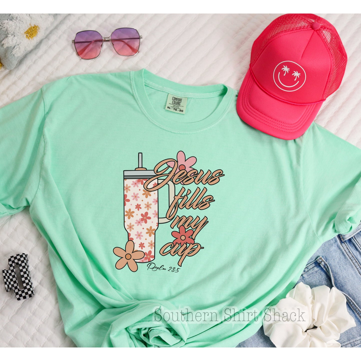 Jesus fills my Cup Comfort Colors Tee