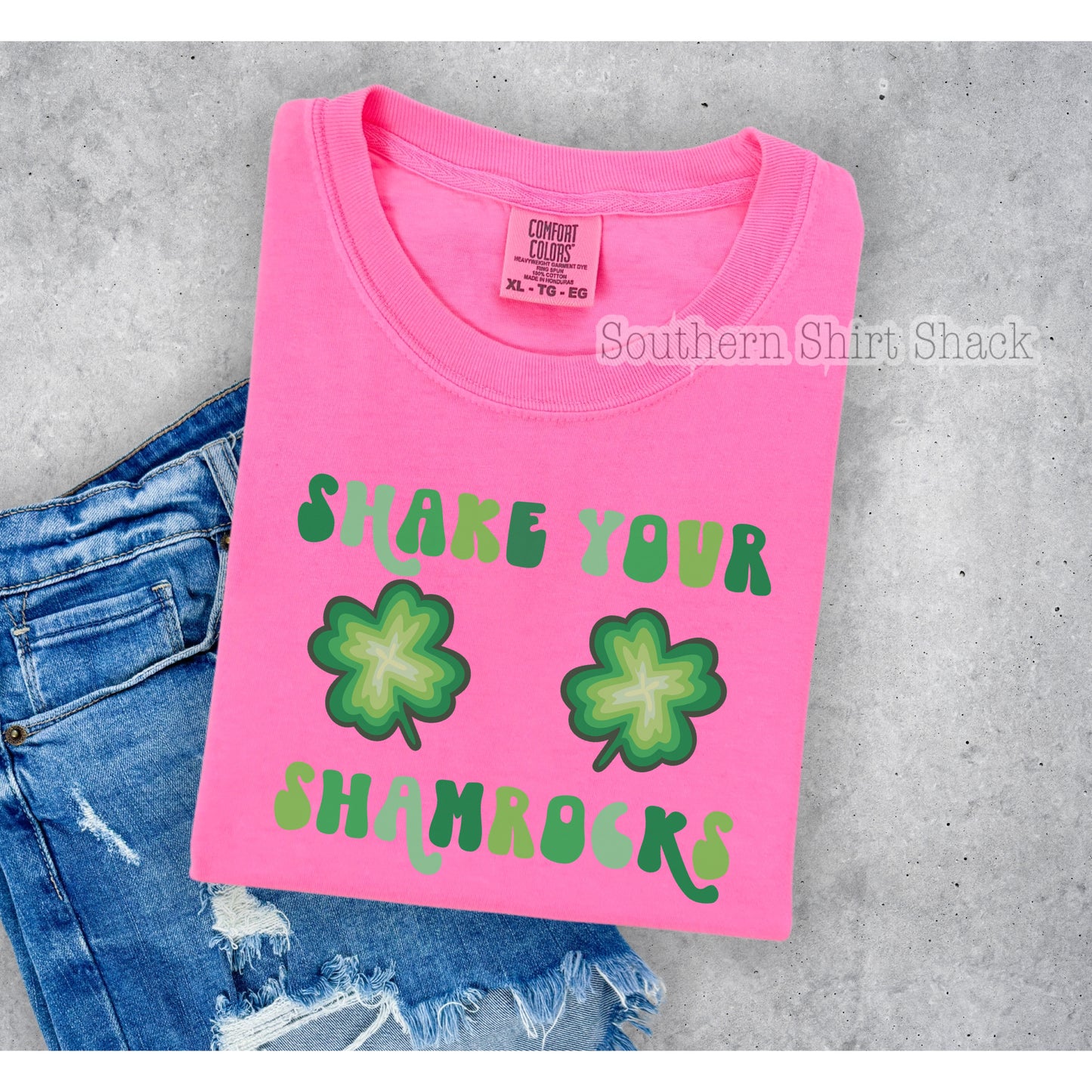 Shake your Shamrocks Comfort Colors Tee
