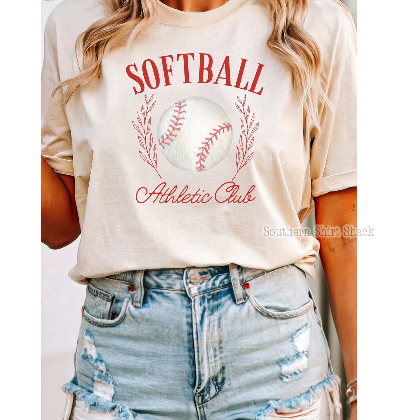 Softball Athletic Club Comfort Colors Tee