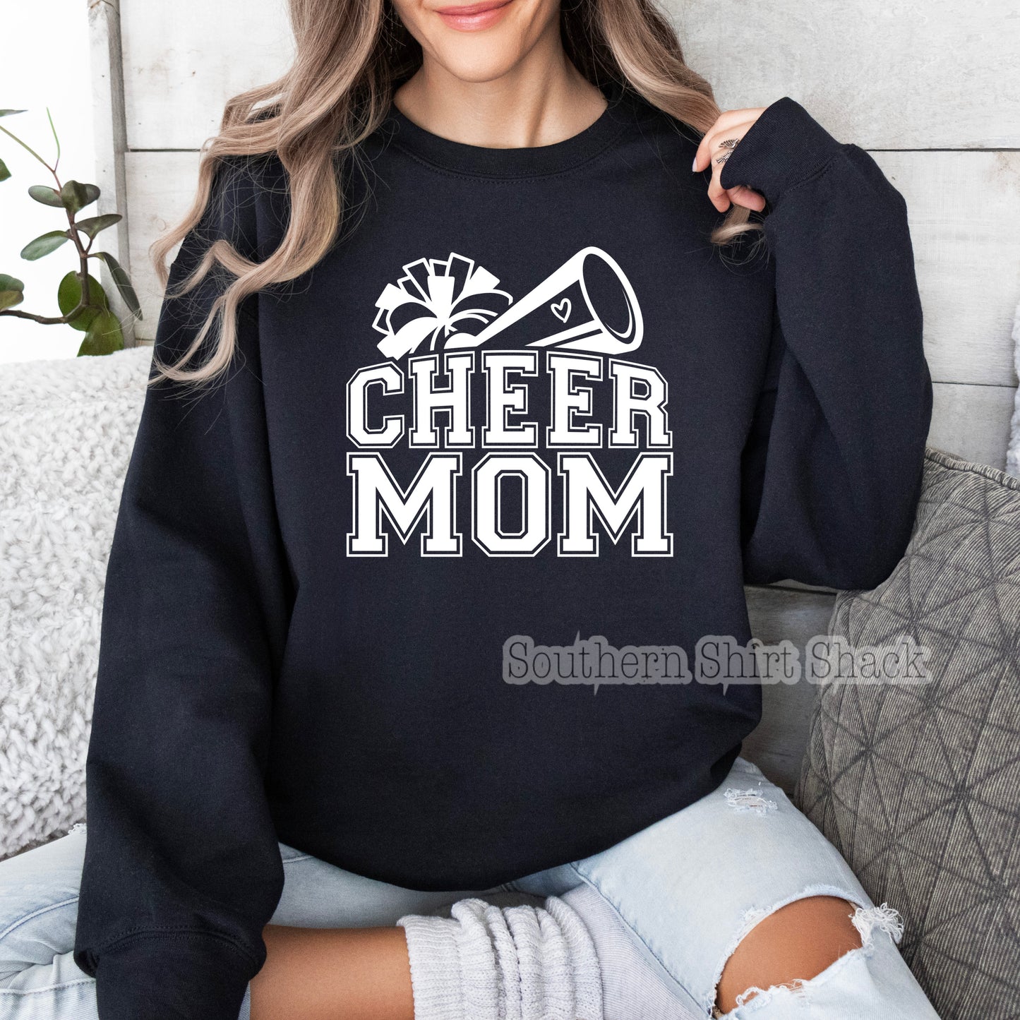 Cheer Mom Sweatshirt | Customizable | ADD SWEATSHIRT COLOR IN COMMENTS AT CHECKOUT