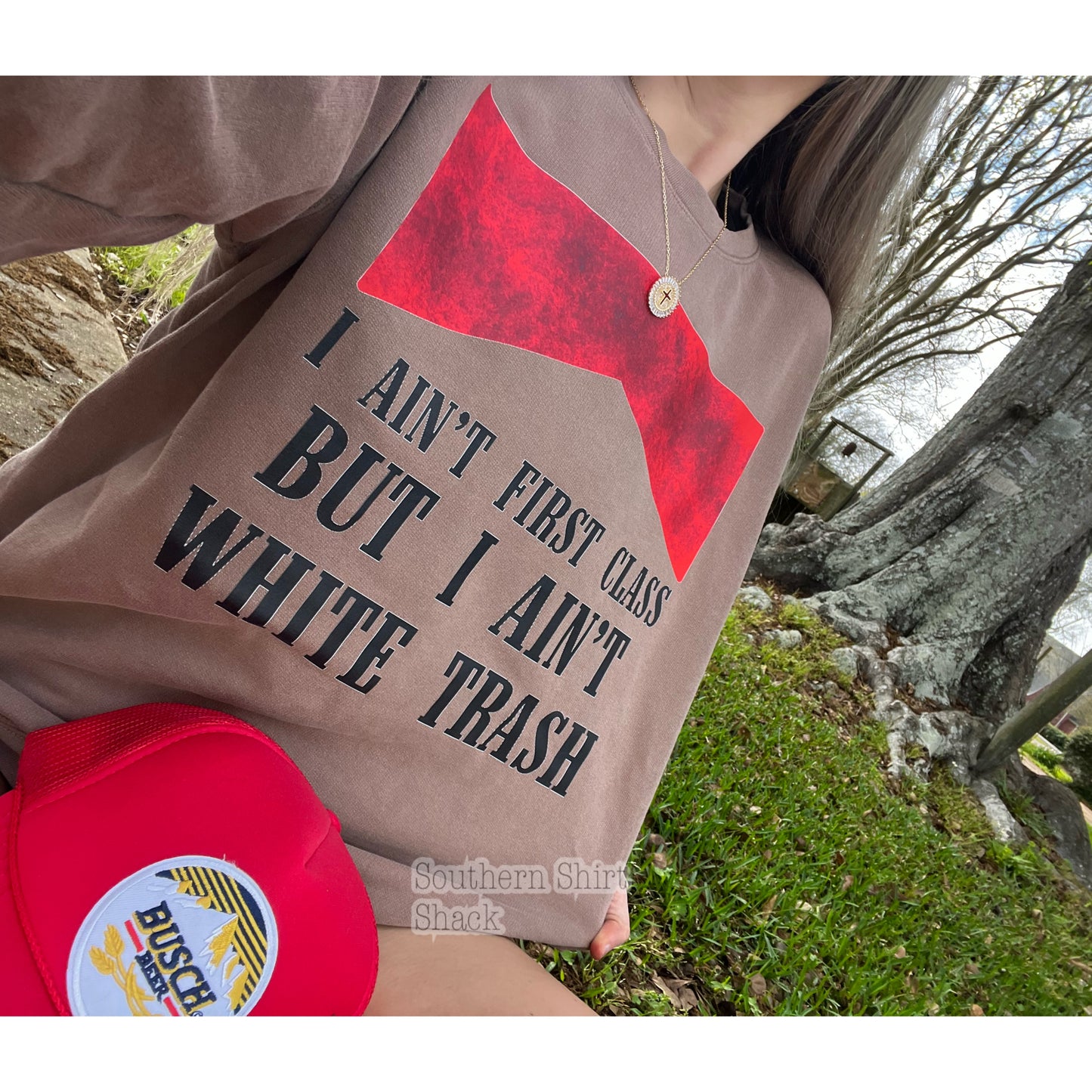 Ain’t first Class | Comfort Colors Sweatshirt