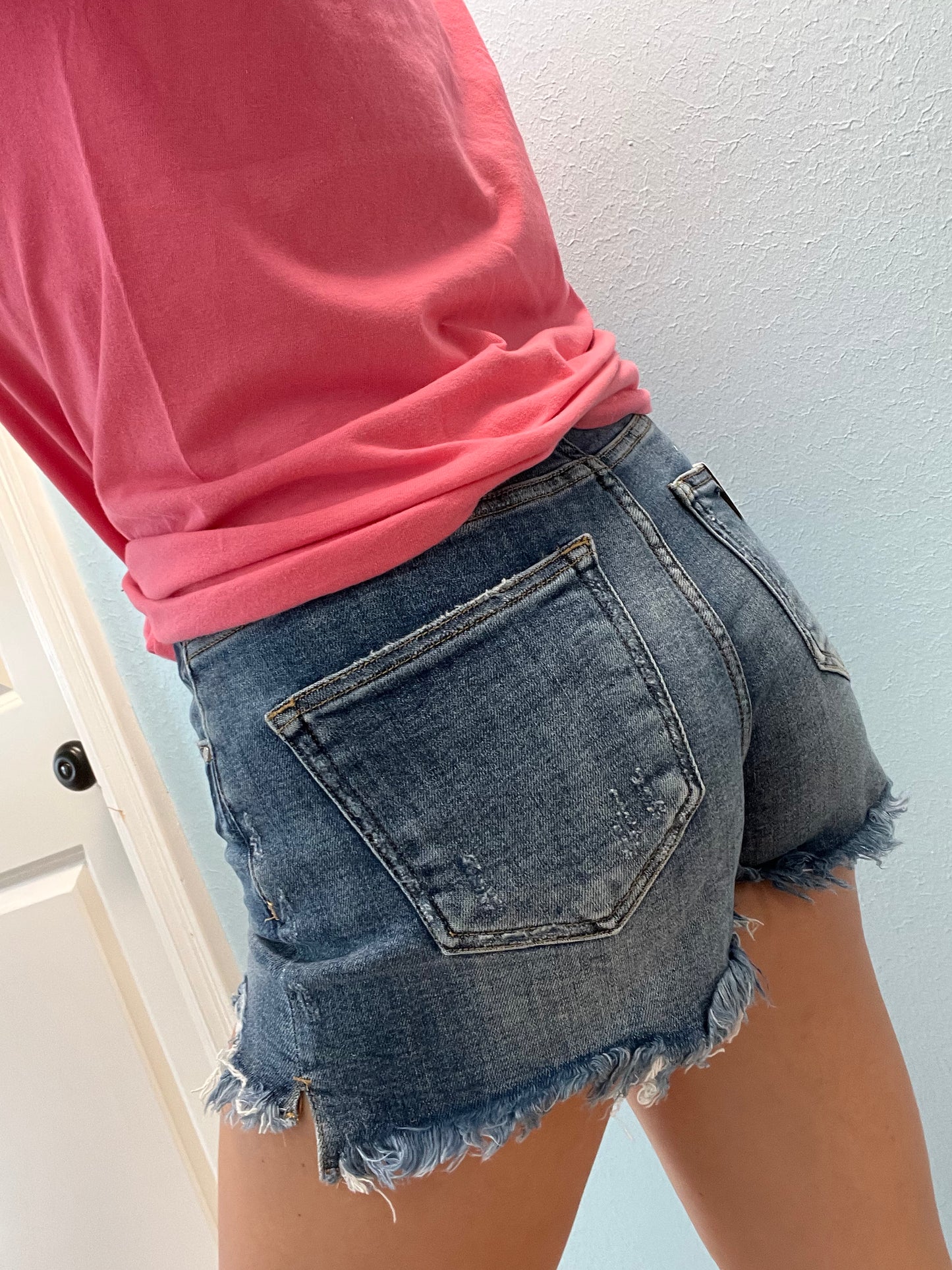 Sweet as Pie | button fly risen denim shorts