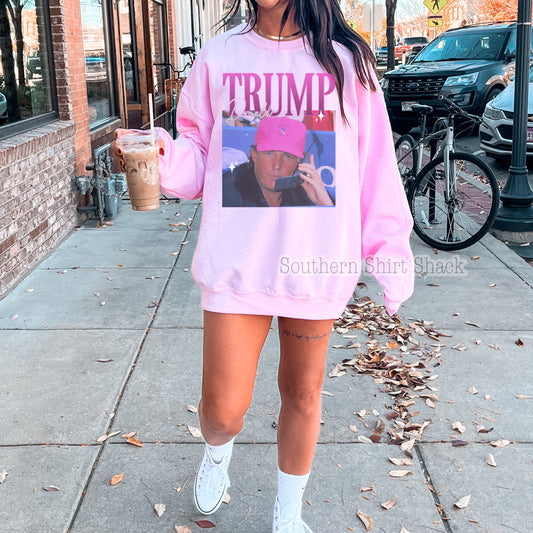 90s Trump Pink Sweatshirt