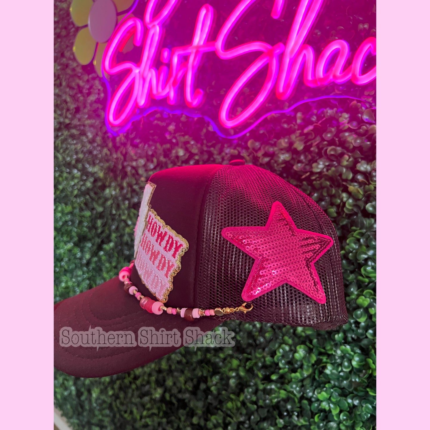 Western Barbie Trucker Hat with hat charm