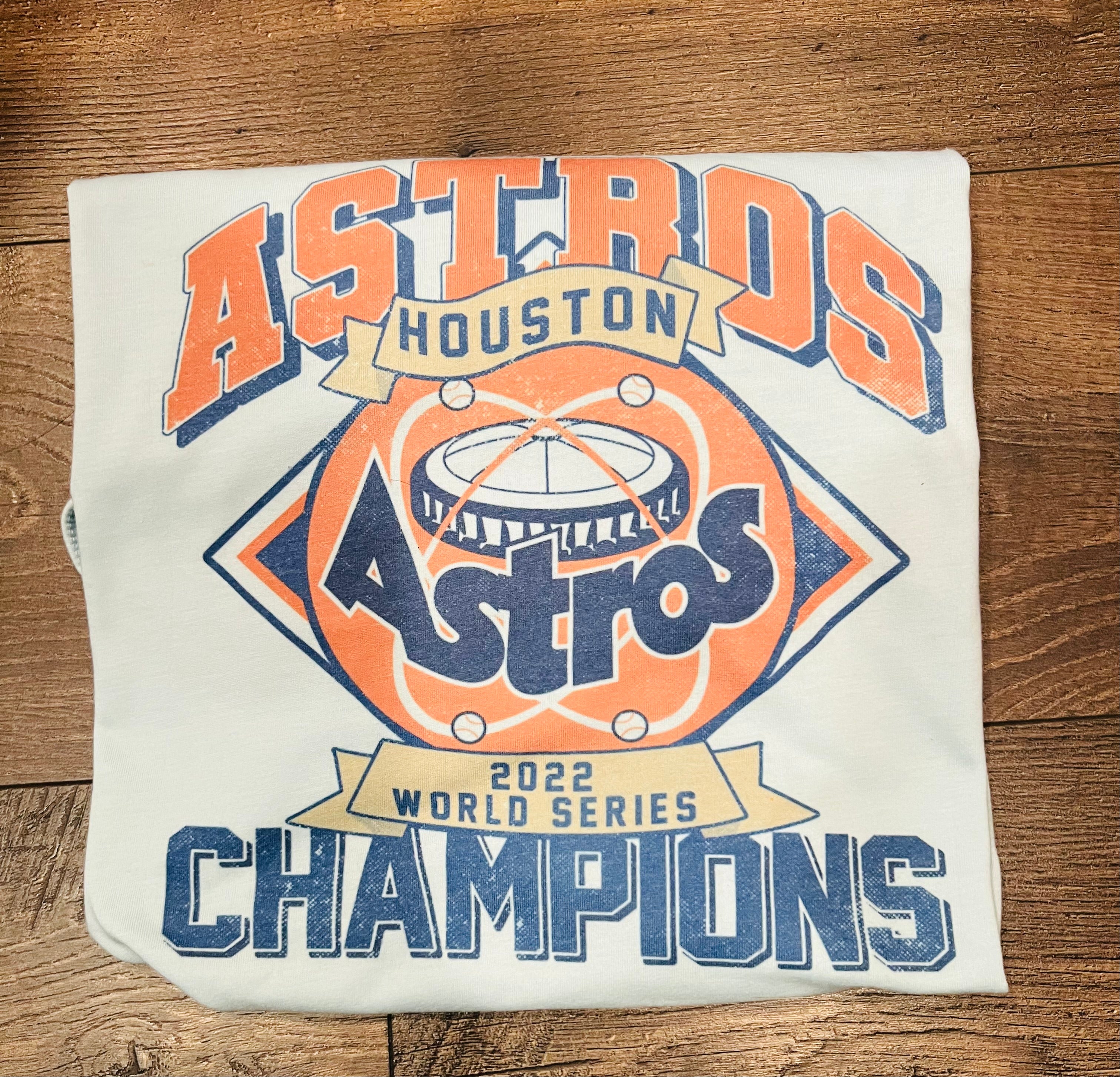 Houston Astros 2022 World Series Champions Champion Logo Shirt - Bluecat
