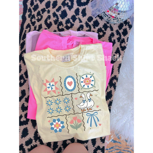 Goose Aesthetic Collage Comfort Colors tee | Banana