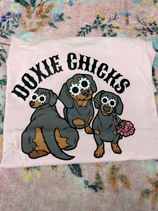 Oopsie Doxie chicks cc Tee size 2X