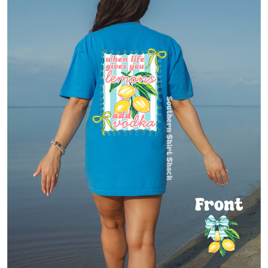 When life gives you lemons add Vodka CC tee | Royal Caribbean