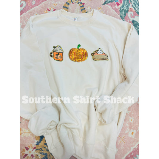 Fall things patch Sweatshirt | Cream