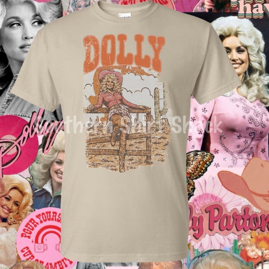 WWDD WEDS | Dolly on the ranch | NO COUPON CODES ALLOWED | Gildan Dryblend Sand