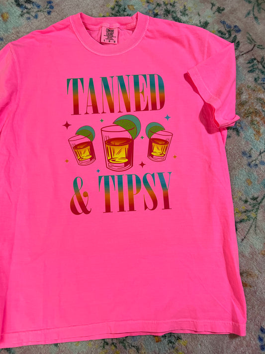 OOPSIE tanned n tipsy shirt | Large | READY TO SHIP