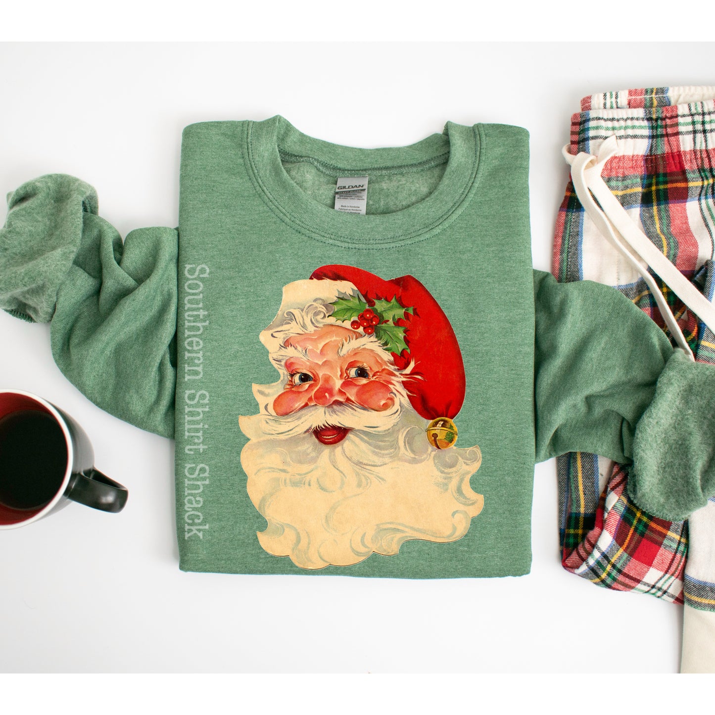 Original Santa | Heather Green Sweatshirt