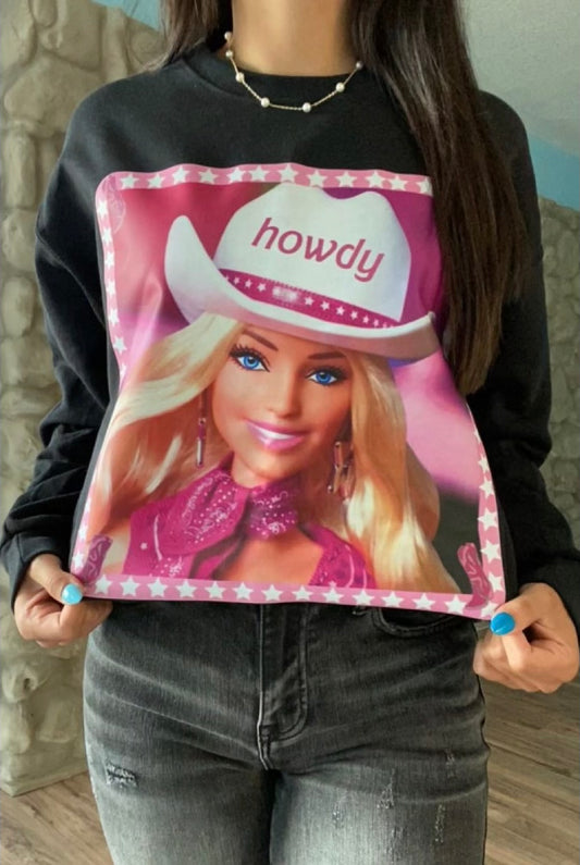 Barbie Cowgirl Sweatshirt (full length)