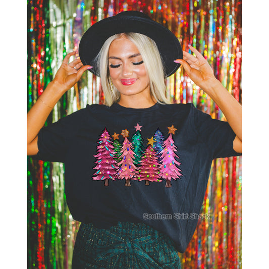 Pretty Christmas Trees | comfort colors tee