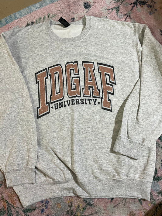 OOPSIE idgaf sweatshirt | L | READY TO SHIP