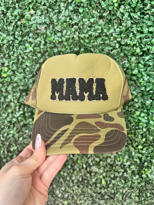 Camo mama trucker hat | READY TO SHIP