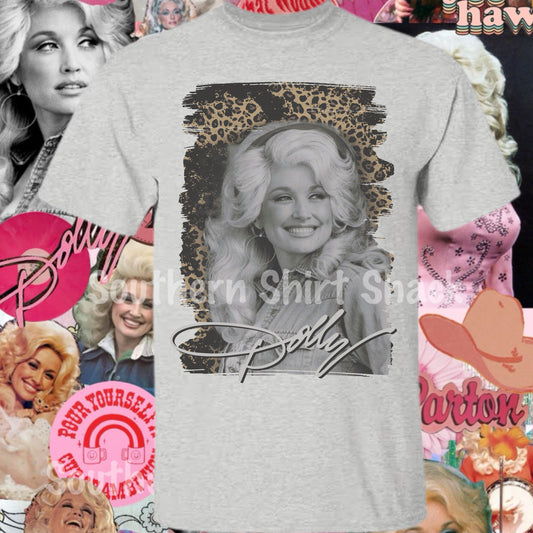 WWDD WEDS | Leopard Dolly | NO COUPON CODES ALLOWED |  Gildan Dryblend Ash Gray | YOUTH XS-ADULT 3X