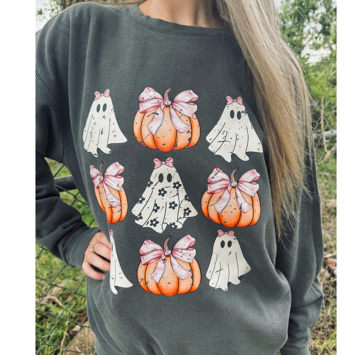 Girly Ghosts | Pepper Comfort Colors Sweatshirt