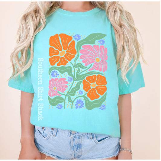 Groovy Flowers | Comfort Colors Tee