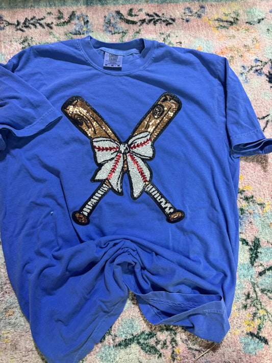 Baseball patch tee | M | READY TO SHIP