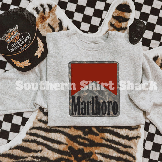 Camo Cig Brand Sweatshirt | Ash gray