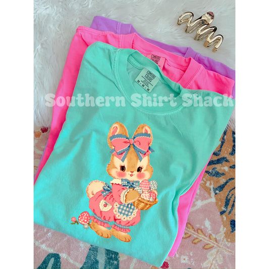 Vintage Easter Bunny Comfort Colors tee | Island Reef