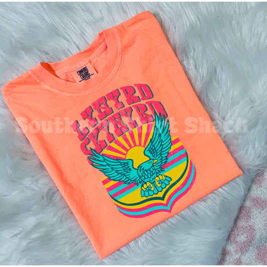 Colorful LynSkyn | Neon Cantelope Comfort Colors tee
