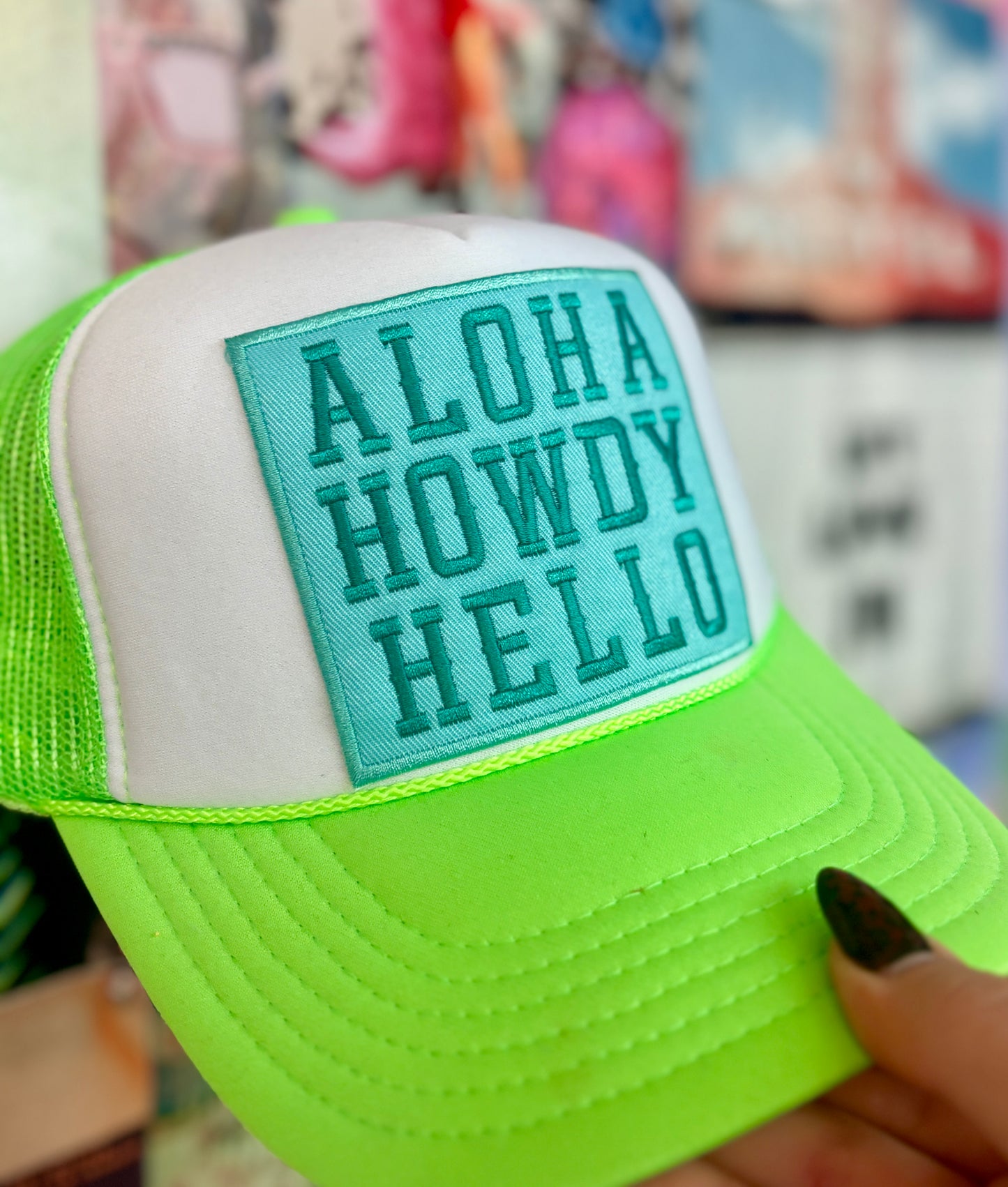 Aloha Howdy Hello Trucker Hat | READY TO SHIP
