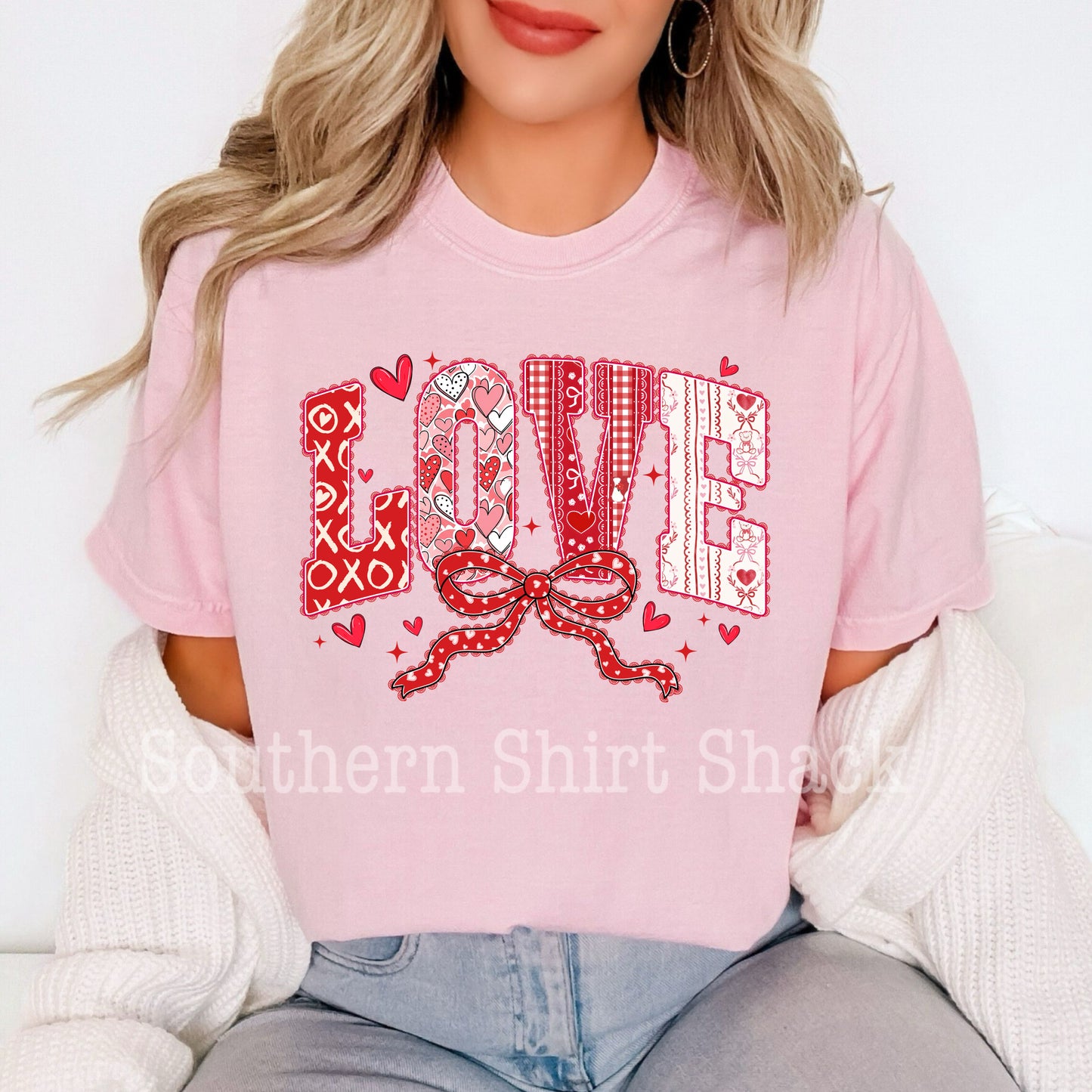 Girly LOVE Comfort Colors tee | Blossom