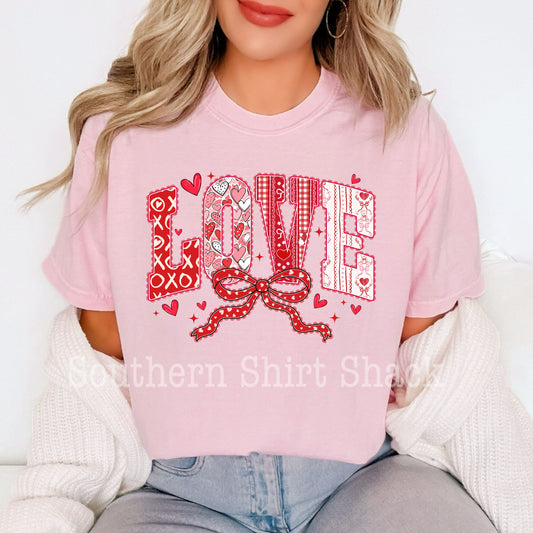 Girly LOVE Comfort Colors tee | Blossom