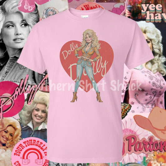 WWDD WEDS | Dolly Heart | NO COUPON CODES ALLOWED | Gildan Dryblend light pink