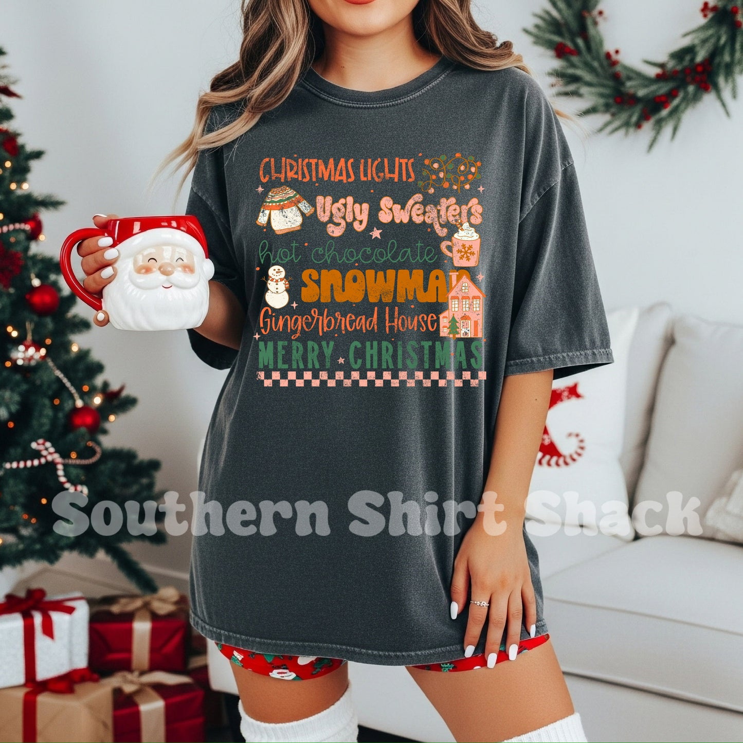 Christmas Essentials Tee | Pepper Comfort Colors Tee