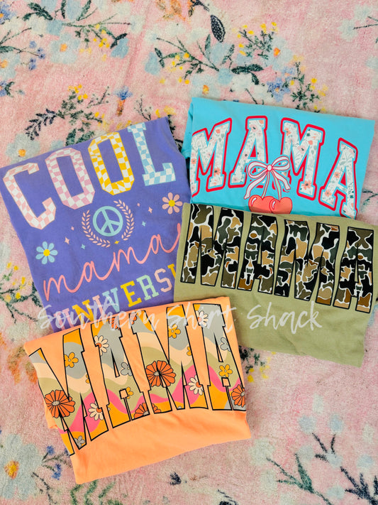 2/32.99 Mama Comfort Colors Mystery Tees |