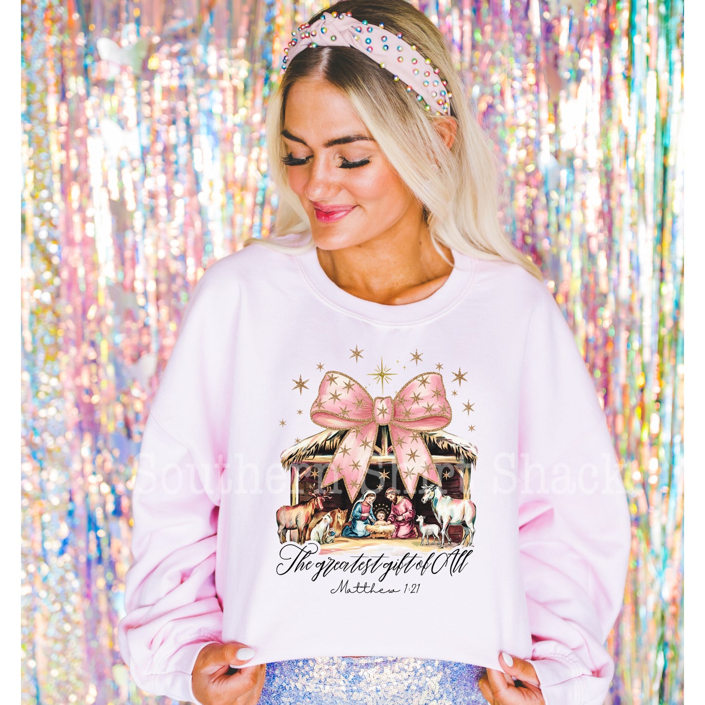 The Greatest Gift | Light Pink Sweatshirt