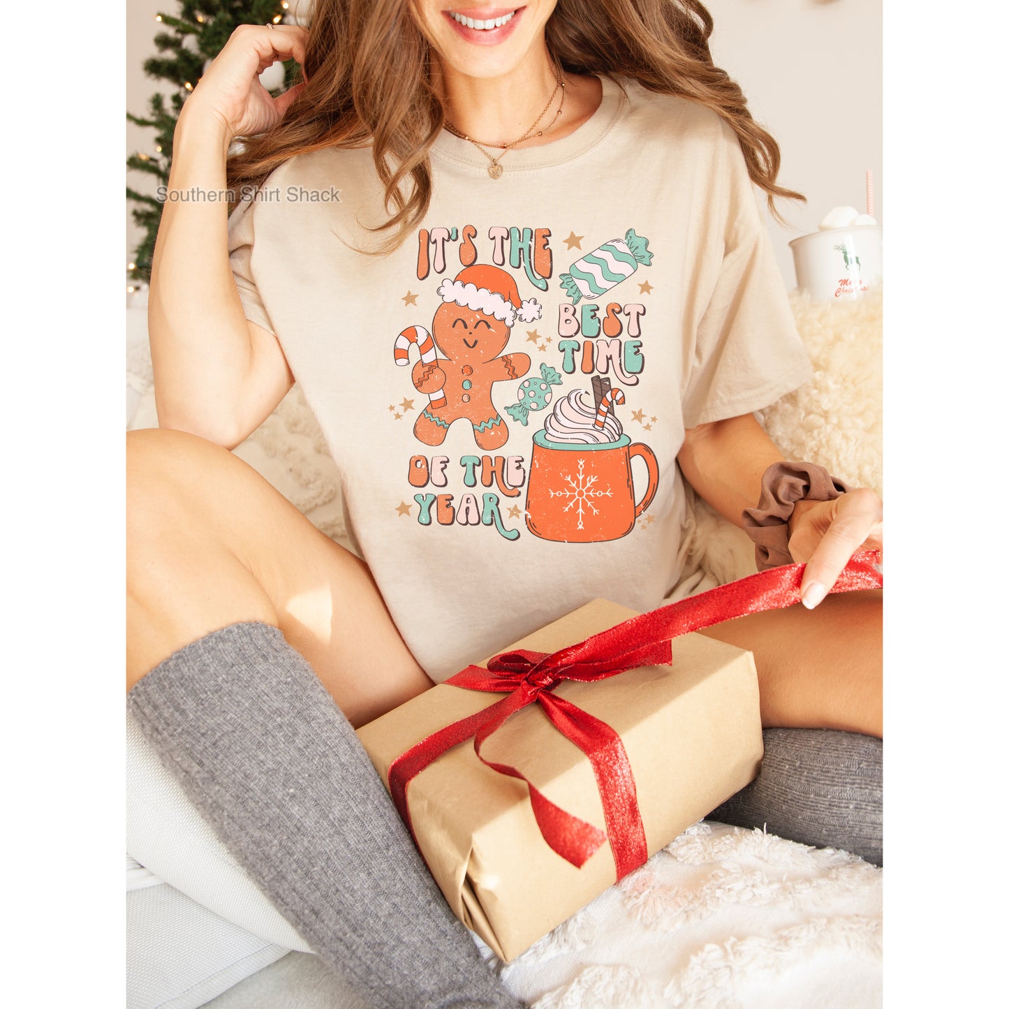 Best Time Of The Year | gingerbread man tee