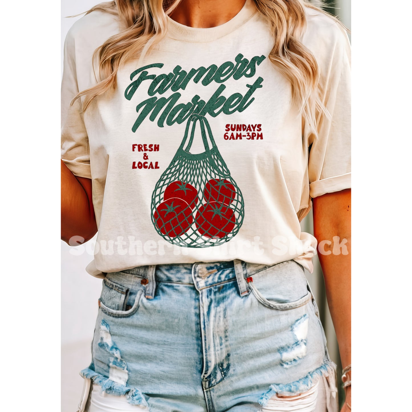Farmers Market Comfort Colors tee | Ivory