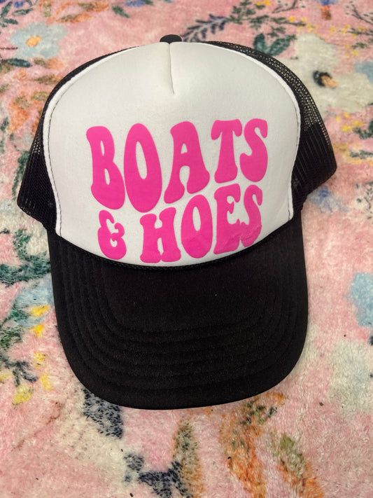 Oopsie boats and hoes puff trucker hat