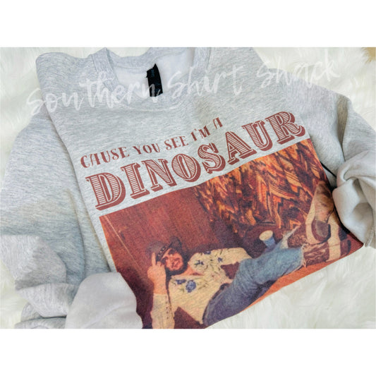 I’m a Dinosaur Ash Gray Sweatshirt