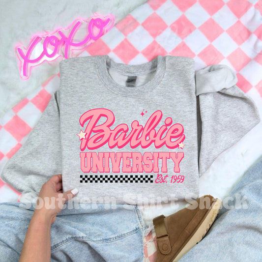 Barbie Univ. Sweatshirt | Ash Gray